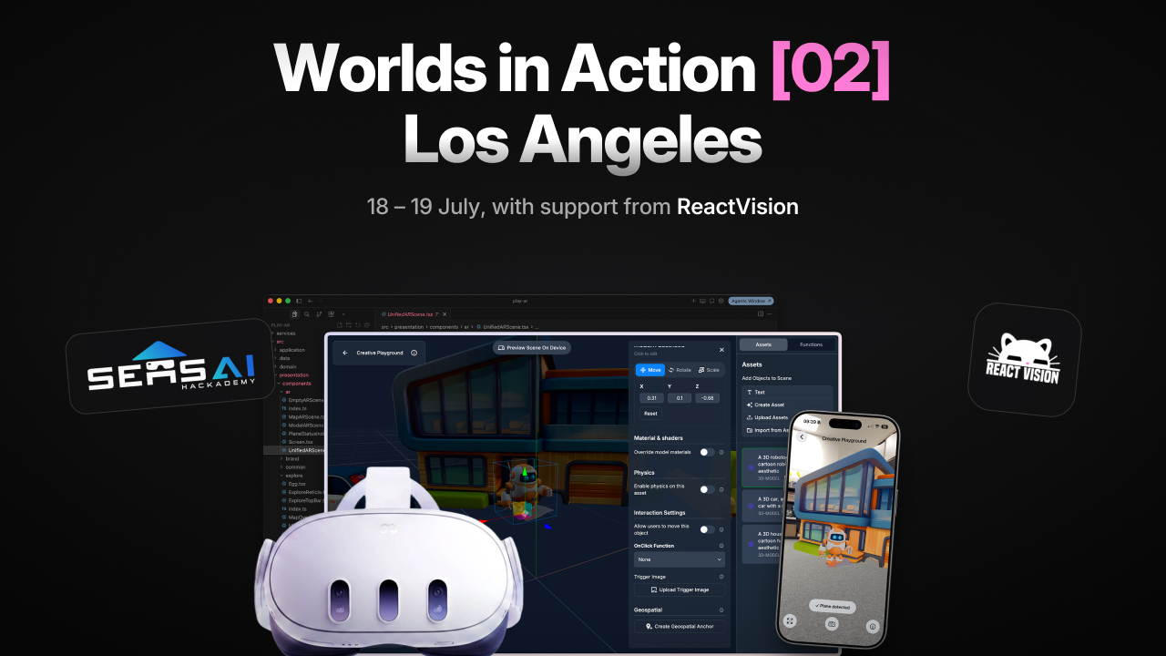 Worlds in Action 02 Los Angeles, 18-19 July, with support from ReactVision