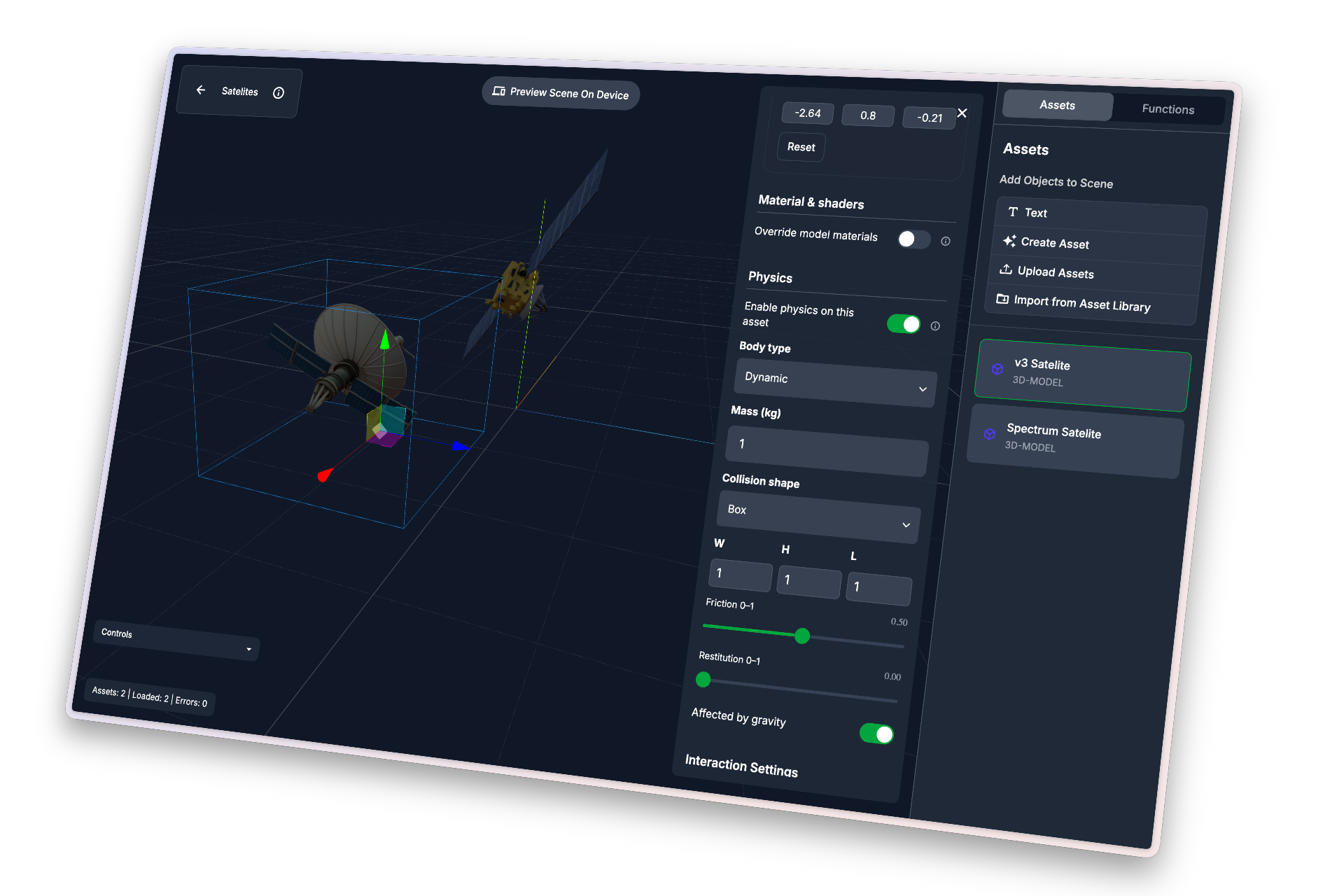 ReactVision Studio editor
