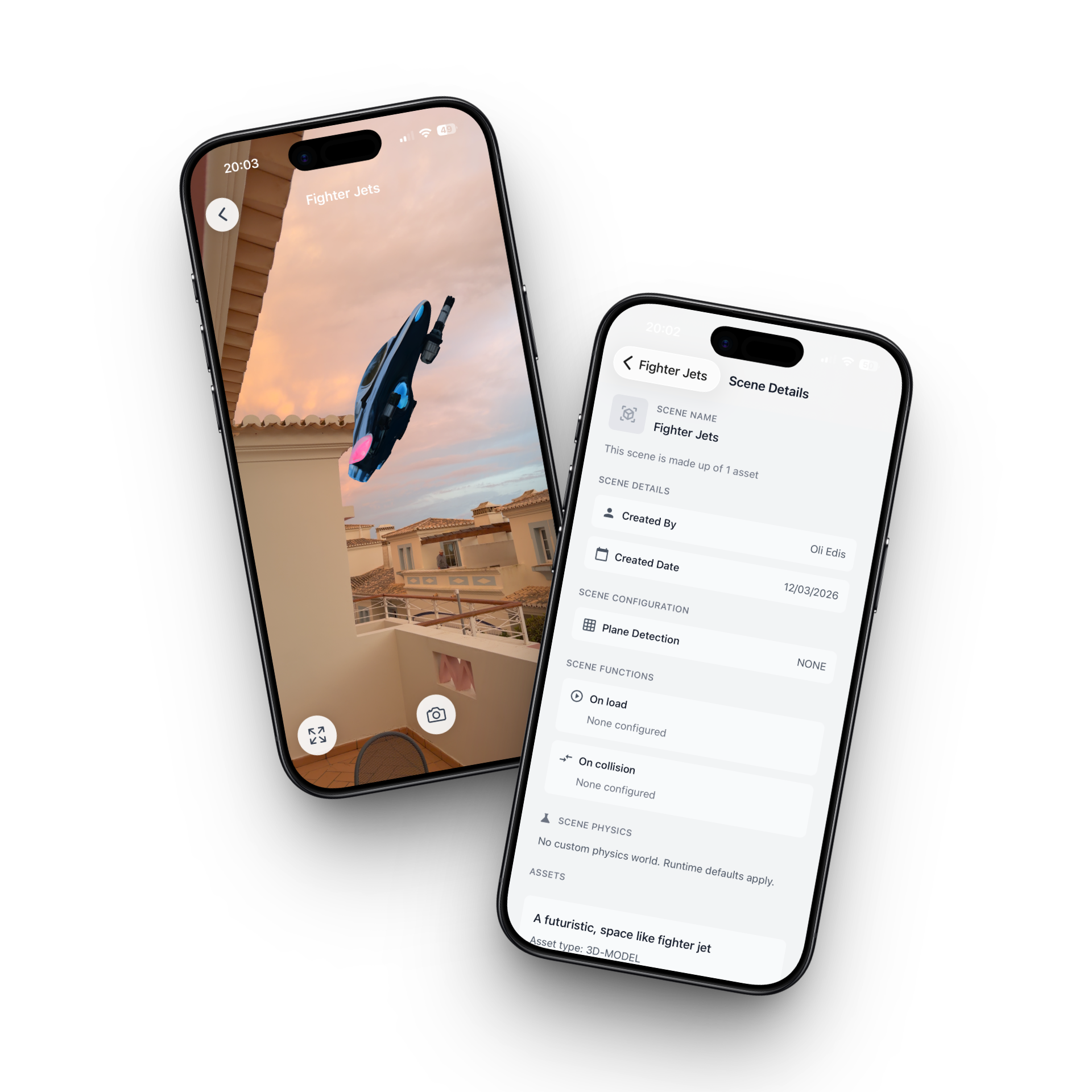 StudioGo running on a device